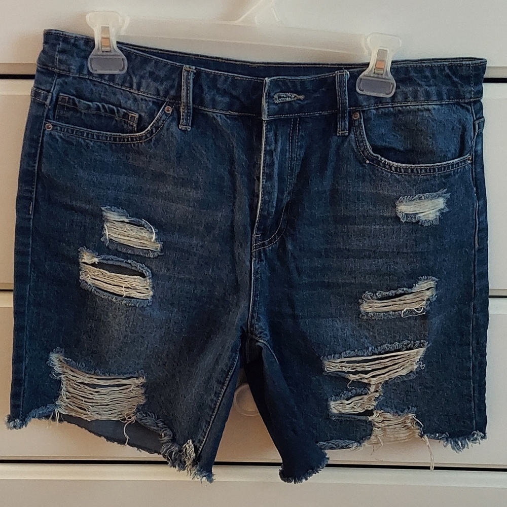 Fashion Nova Distressed Jean Shorts